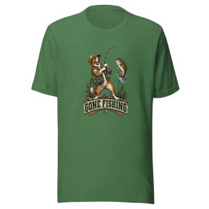 Gone Fishing Dog Unisex T-Shirt