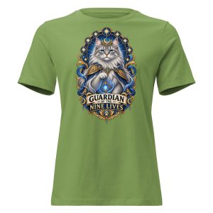 Guardian of the Nine Lives Women’s Fantasy Cat T-Shirt