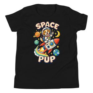 Space Pup Kids’ Relaxed Unisex T-Shirt